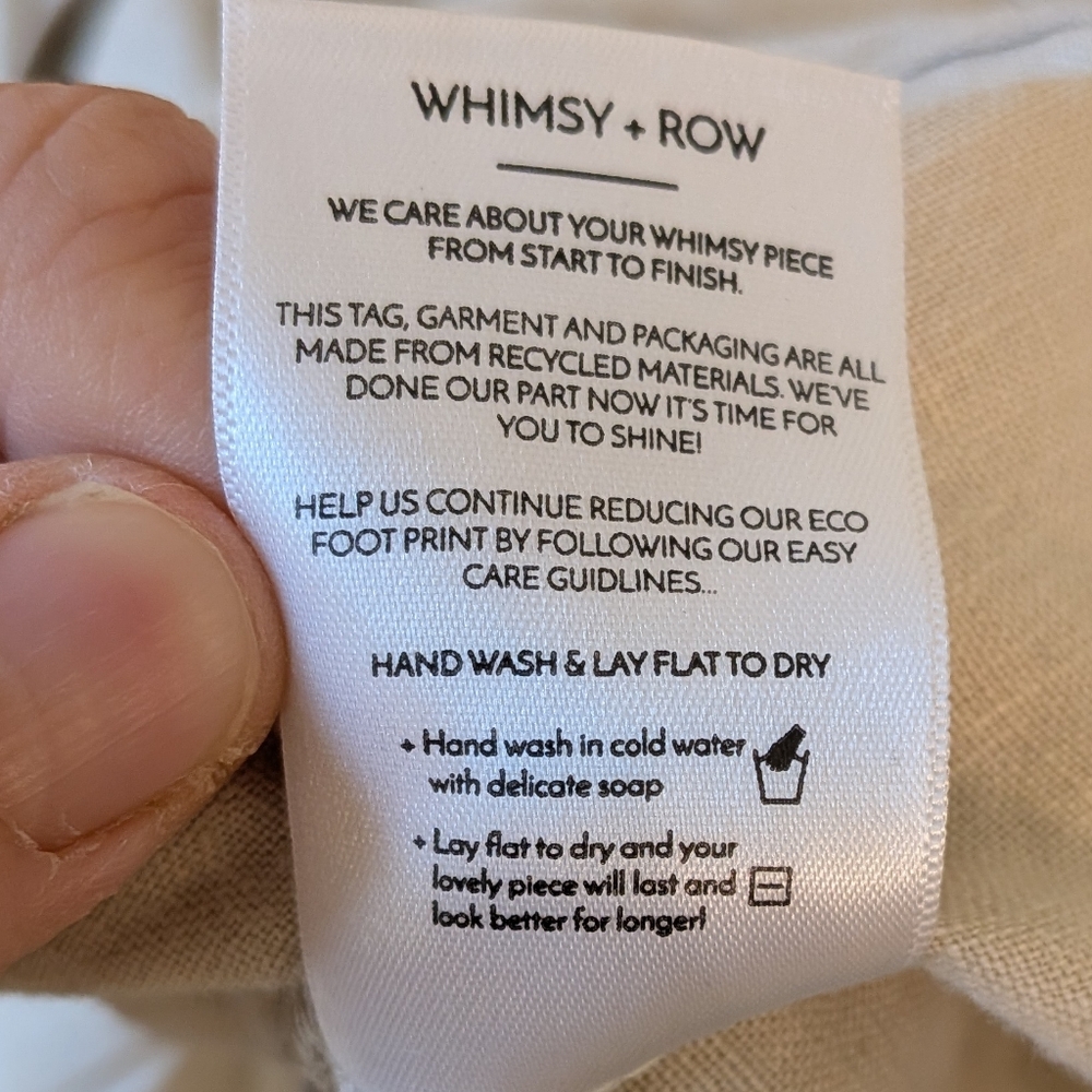 Whimsy + Row Cream Button Down Shirt - image 7